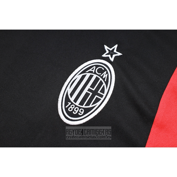 Chandal del AC Milan Manga Corta 2023-2024 Negro